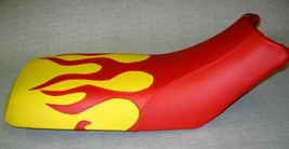Honda TRX300ex 300ex Seat Cover Red and Yellow Flame Seat Cover - $41.99