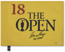 Gary Player Autographed &quot;46 Opens&quot; Open Championship Pin Flag UDA LE 25 - £1,443.07 GBP