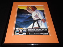 Chuck Norris Facsimile Signed Framed 1993 Right Guard Advertising Display - $49.49