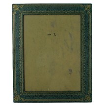 Green Faux Leather 8x10 Photo Picture Frame Easel Back Desk Top Fleur de... - £19.05 GBP