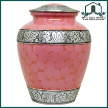 Cremation Urn for Human Ashes | Funeral Urn for Adults Remains Velvet Bag -Pink - £58.04 GBP