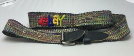 Ebay Souvenir Woven Casual Waist Belt Adult Unisex Mens Women Adjustable Ebayana - £23.96 GBP