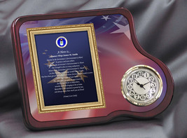 Air Force Clock Military Gifts Retirement Promotion Marine Corps Award Navy Army - £91.91 GBP