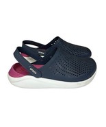Crocs LiteRide 360 Clogs Mules Mens 8 Womens 10 Ankle Strap Navy Blue Shoes - $418.22 MXN