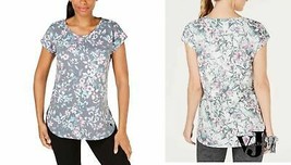 Ideology Womens Floral-Print T-Shirt - £8.59 GBP