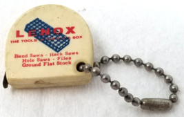 Lenox The Tools in the Plaid Box American Saw Tape Measure Keychain Vintage - $15.15
