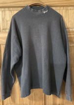 Vintage No Fear Mock Neck Lightweight Sweatshirt Men’s XL Gray Long Sleeve USA - £58.21 GBP