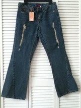 NEW Leo Roma Jeans Fit And Flare Distressed Wash (Size 11) - £15.69 GBP