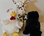 Ganz Pig Chicken Dog Plush Lot Heritage Collection Spot Piglet Animal Fa... - $21.10