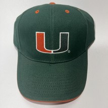 Nos Vintage Miami Hurricanes Signatures Strapback Adjustable Hat Cap Dad... - $27.15