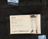 Lucky Brand Men&#39;s 412 Athletic Slim Black 32 x 30 Two Way Stretch - $30.69