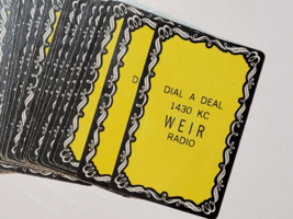 Dial A Deal 1430 WEIR Radio Playing Cards Advertising Collectible Full D... - $24.74