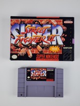 Super Street Fighter II for SNES Game &amp; Box only Vintage Super Nintendo - £77.57 GBP