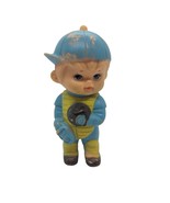 Vintage Kiddie Products Inc. Baseball Player Rubber Squeak Toy 1950s Blu... - €16,43 EUR