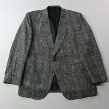 Vtg Wynbrooke 44R Gray Woven Silk Men Blazer Suit Jacket Sport Coat - $49.99