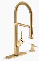 Kohler R29343-SD-2MB Setra Pro Pull-Down Kitchen Faucet - Brushed Moderne Brass - £176.86 GBP