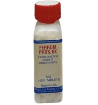 Hyland&#39;s Homeopathic Ferrum Phos 6x Fevers &amp; First Stage Of Inflammation... - £20.10 GBP