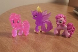 3 My Little Pony (2) 1.5&quot; Pinkie Pie (1) 2&quot; Twilight Sparkle MLP Figure Toy - £3.36 GBP