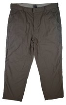 REI Co-op Pants Men 38x30 Gray Relaxed Fit Nylon Cargo Hiking Flat Front Pocket - £17.32 GBP
