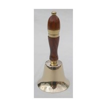 Traditional style school hand bell with wooden handle  - £37.61 GBP