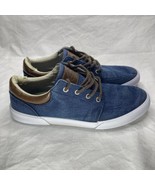 St Johns Bay Bryce Sneakers Mens 11 Low Top Casual Blue Denim Boat Shoes - £16.15 GBP