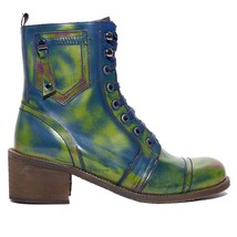 Unity In Diversity women&#39;s patriot boots in Elektra Navy/Green - size 37 - £116.22 GBP