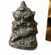 Grandmother&#39;s Burmese Weizza Mercury Bronze Rahu Opium Den Weight ca 1830 Voodoo - £150.37 GBP