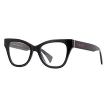 GUCCI GG1133O 003 Shiny Black 52mm Eyeglasses New Authentic - £142.05 GBP