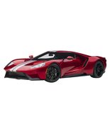 2017 Ford GT Liquid Red Metallic with Silver Stripes 1/12 Model Car by A... - $8,765.19 MXN