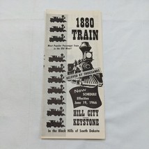 1966 1880 Train Hill City Keystone South Dakota Travel Brochure - $12.47