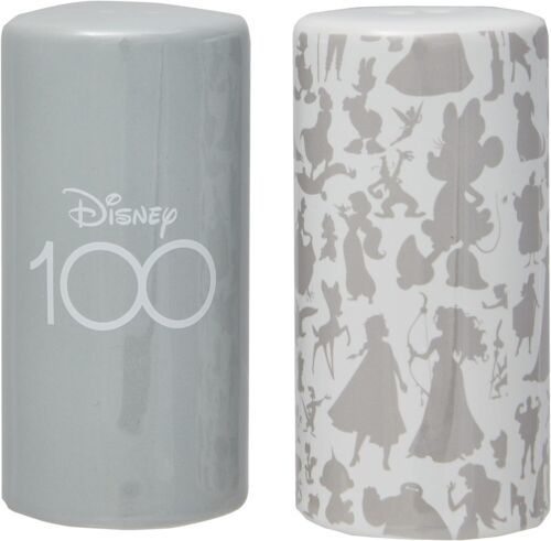 Primary image for Walt Disney 100 Years of Wonder Decorative Ceramic Salt & Pepper Shakers Set NEW