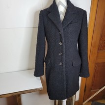 Bromley Collection Wool Over coat Womens Black Size 6 - £23.00 GBP