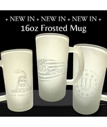 16oz Frosted Glass Beer Mug  Gadsden Snake - $15.83