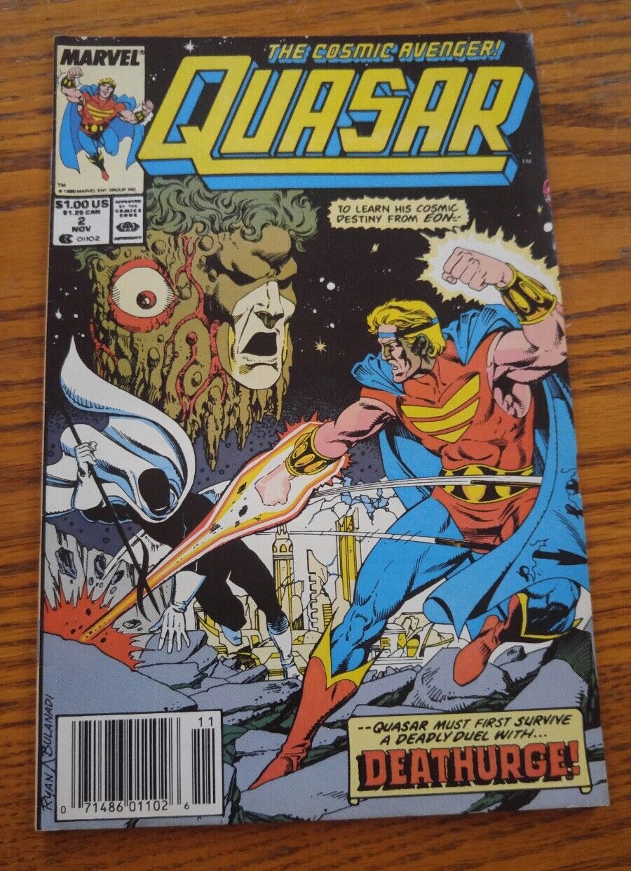 000 Marvel Comic Book Quasar The Cosmic Avenger #2 November Deathurge 1989 - $9.89