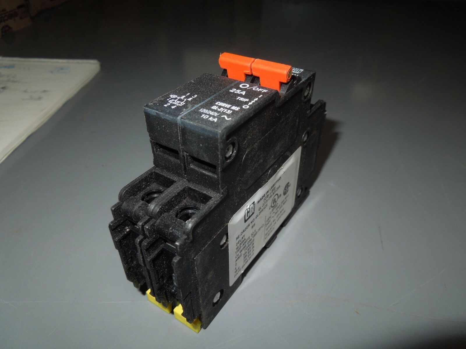 CBI QL29MS25 / QL-2(13)-DM-MS-25A 25A 2P 240V Circuit Breaker Used - $20.00