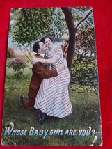 Vintage Postcard &quot; Whose Baby Girl Are You ?&quot; 1911 - £4.61 GBP