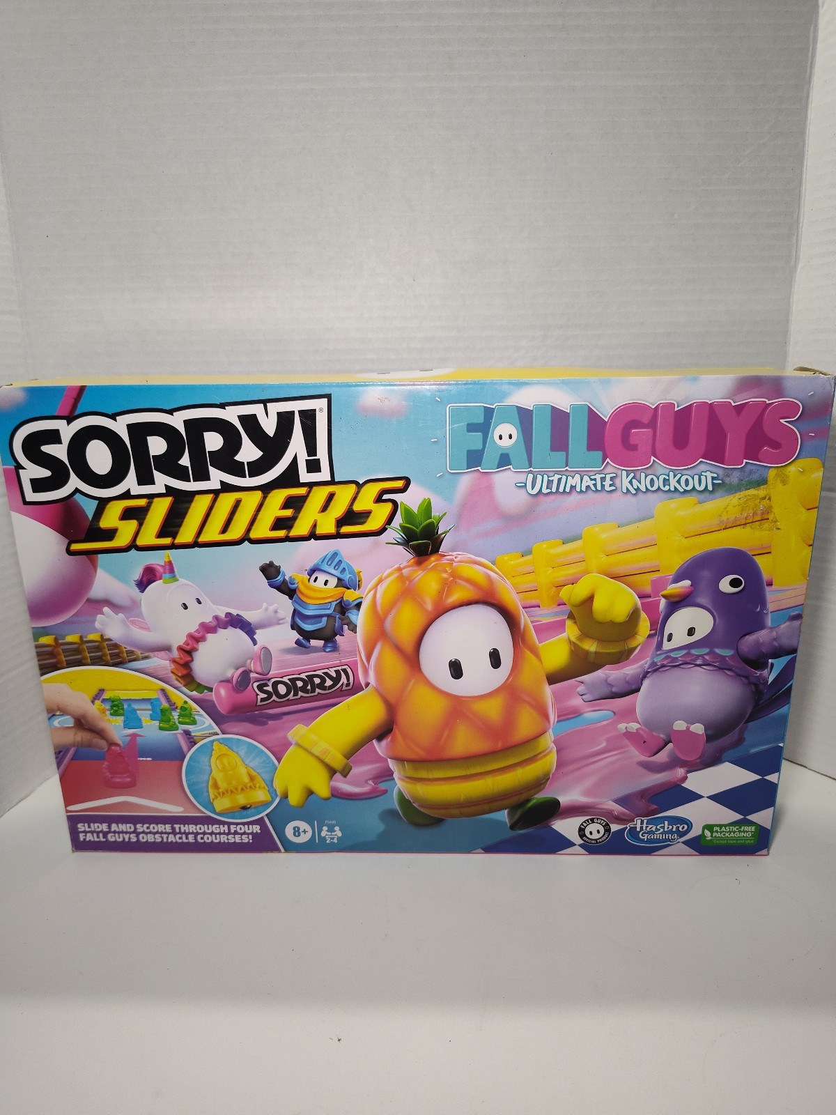 Fall Guys Ultimate Knockout Sorry! Game Sliders Board Game 8+ 100% COMPLETE - $17.81