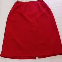 Chantelle Fashion LTD Back Zipper Women&#39;s Red Skirt Size 18 Measured Wai... - €6,51 EUR