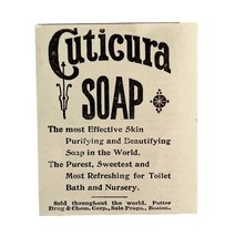 Cuticura Medical Skin Soap 1894 Advertisement Victorian Hygiene ADBN1aaa - $19.99