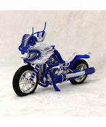 Modern metal motorcycle figurines ornament, Wire art sculpture, Motorcyc... - $77.95 CAD