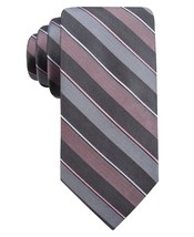 Ryan Seacrest Distinction Men&#39;s Bragg Slim Stripe Tie Pink One Size B4HP - £7.88 GBP