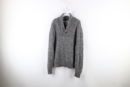 Vtg 90s American Eagle Outfitters Mens XL Distressed Wool Knit Shawl Swe... - $37.83