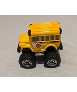 Kintoy Toy Vehicle Pull Back Big Wheel Yellow School Bus Diecast Car Bus - £9.21 GBP