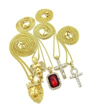 Jewelers USA Mens ICED Out King Lion, Angel,GEM RED of - $109.88