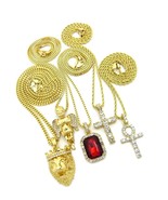 Jewelers USA Mens ICED Out King Lion, Angel,GEM RED of - $109.88