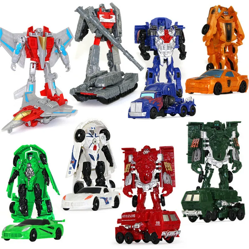D claic robot car toys 10cm transformation model robot car action toy figures education thumb200