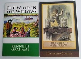 2 Classic Books Lot: Wind in Willows Grahame, Through the Looking Glass Carroll - £10.15 GBP