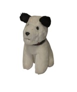 Vintage 1992 Dakin Plush RCA Chipper Dog White and Black 7&quot; Advertising - $12.35
