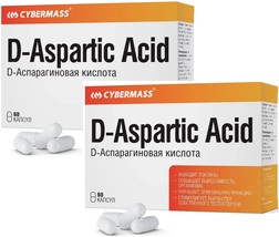 2 PACK  CYBERMASS D-Aspartic Acid 60 capsules - $55.00