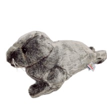 Unipak Baby Gray Grey Baby Seal Plush Stuffed Animal Ocean Toy 13” - £11.67 GBP